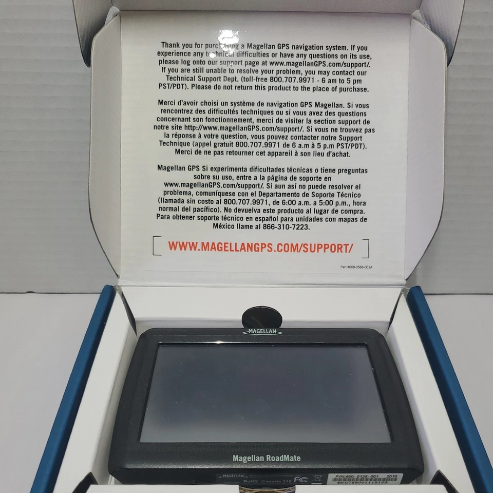 Magellan Roadmate GPS Navigation Device With Box 1424-LM, Tested - Image 3 of 4