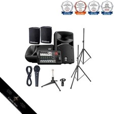 YAMAHA STAGEPAS400BT Speaker Set with Cover for Conferences and Presentations