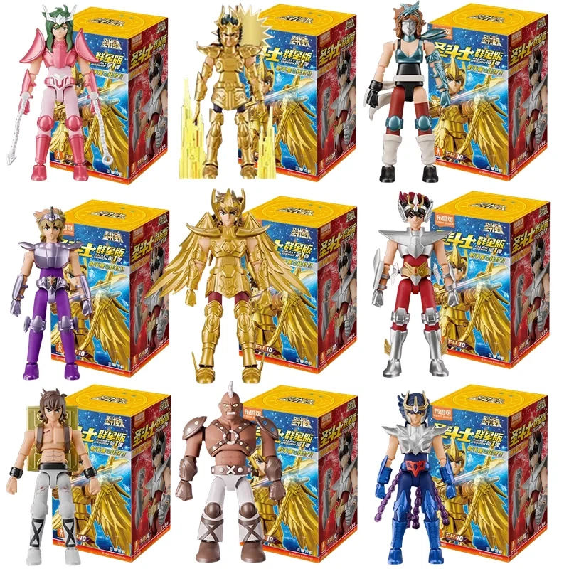 Original Blokees Gold Saint Action Figure Champion Saori Kido Seiya Mu Aiolia As - Image 2 of 4