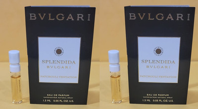 2 Sample SPLENDIDA PATCHOULI TENTATION by BVLGARI for Women 0.05 oz EDP Spray