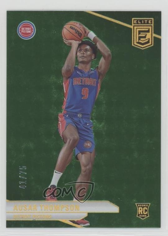 2023-24 Donruss Elite Rookies Neon Green 41/75 Ausar Thompson #218 Rookie RC z6j