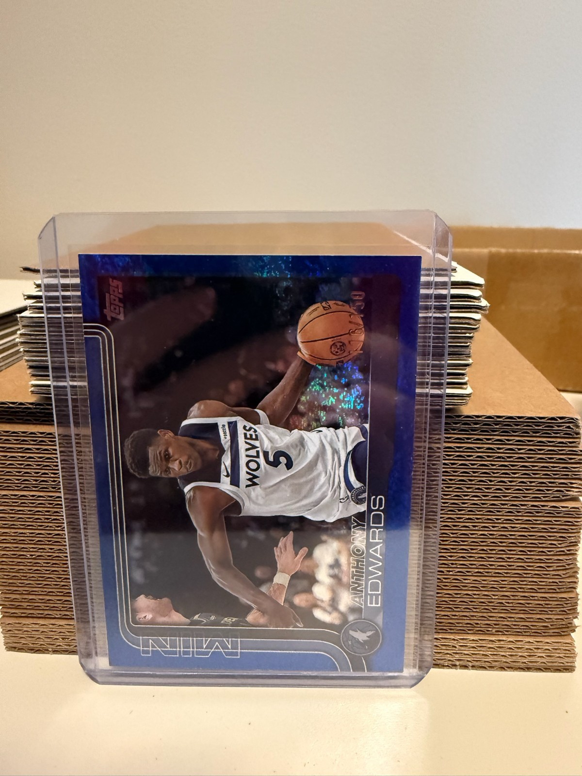 2025-26 Topps Anthony Edwards Blue Foil /150 #108