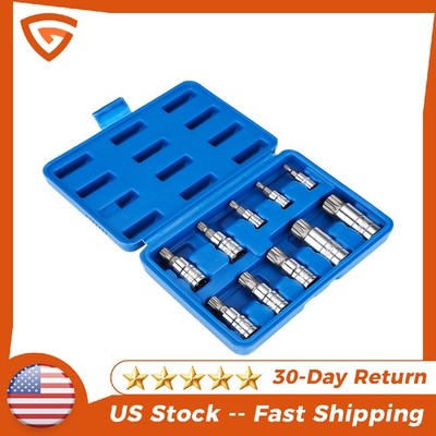 10 PC For XZN Triple Square Spline Bit Socket Set 12 Points Alloy steel bits