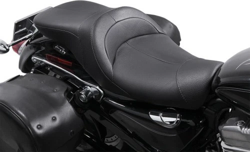 Harley Davidson Sportster Danny Gray LowIST 2 asientos de cuero negro #FA-DGE-0294 Foto 3 de 4