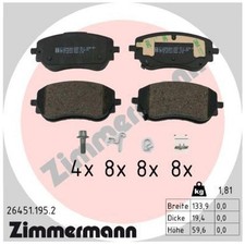 Satz Bremsbeläge Bremsklötze vorne für Fiat 500 312 500E 332 Tipo 356 | 24427