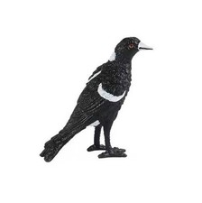 Australian Magpie Bird Animal Figure Toy PVC ...