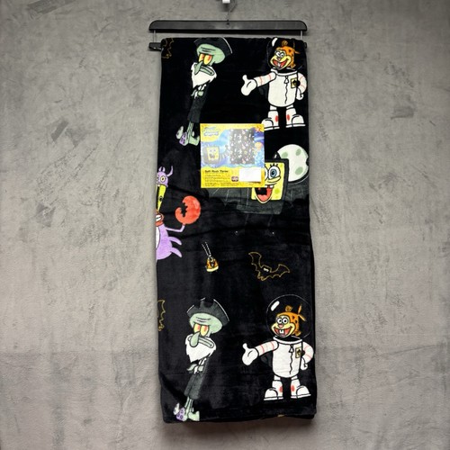 Spongebob Squarepants Halloween Soft Plush Throw Blanket 50” x 70” 2025 Viral