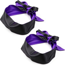 Silk Restraints, Bondage Blindfolds BDSM Blindfold Satin Handcuffs Adjustable Se