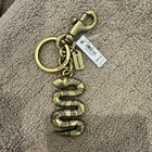COACH Keychain Year Of Snake 2025 CZ212 BRS New With Tags Brass