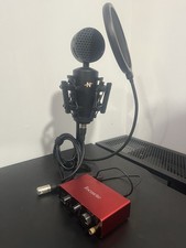 Focusrite Scarlett 2i2 USB-C Audio Interface  Neat King Bee II Condenser Mic