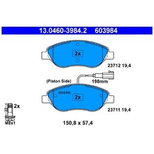 Satz Bremsbeläge Bremsklötze vorne für Fiat Bravo 2 198 Stilo 192 | 24499759