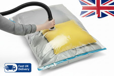 Vacuum Storage Bag Space Saver with Zip Seal Air Suction Valve