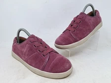 Vionic Womens Jean Suede Lace-Up PurpleSneakers Size 8.5 Comfortable Minimalist