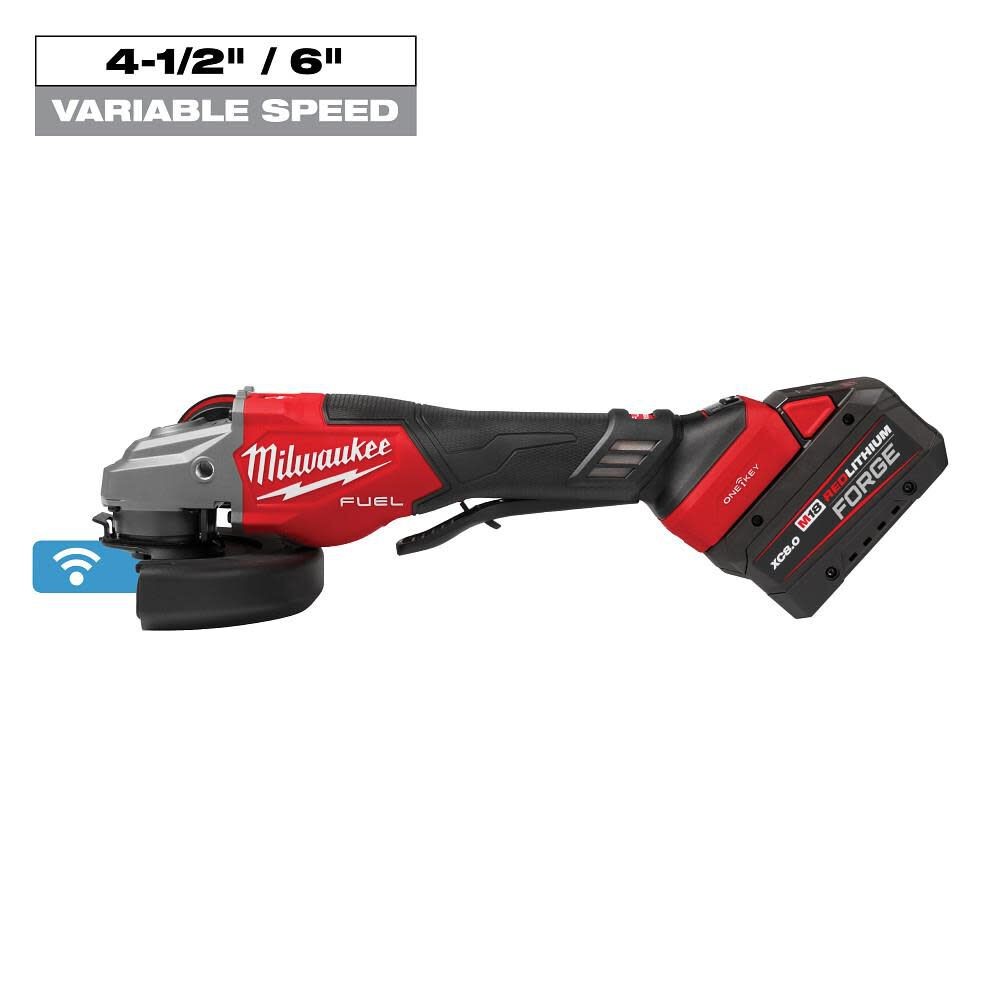 Milwaukee M18 Топливная шлифовальная машина с регулируемой скоростью вращения 4-1 2 дюйма-6 дюймов лопастная 138390₽