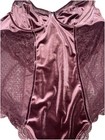 Torrid Sexy Curve Velour And Lace Bodysuit Size 2 Burgundy/ Winetasting — photo 4