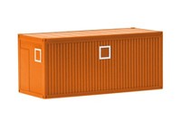 Herpa 053600-004 2X Baucontainer - Kommunalorange 1:87 Neu + Ovp