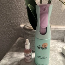 ISLE OF PARADISE DARK SELF TANNING DROPS 1.69 oz ea with free MISTER BOTTLE