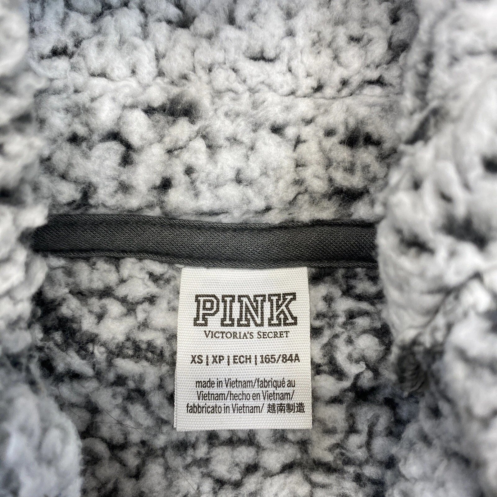 UNDERCOVER Felpa con cappuccio rosa Victoria's Secret donna XS morbida spessa soffice collo morbido