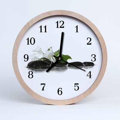 30cm Orologio Da Parete a Muro per Legno Pietre Zen Decorazione