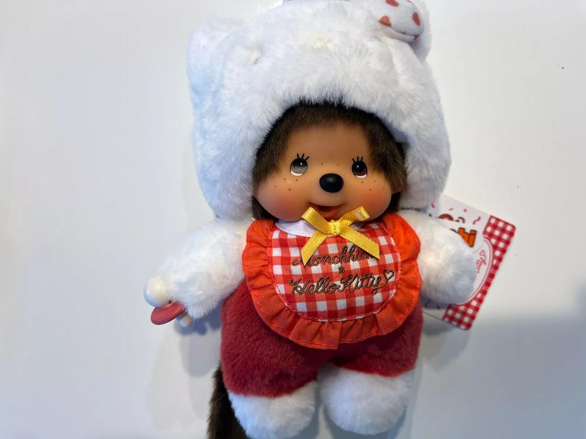 NEW Monchhichi x Hello Kitty collaboration Part 2 Plush Toy Set of