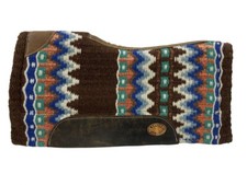 BARREL SADDLE PAD Klassy Cowgirl Memory Felt Brown Multi-Color 28" x 30" x 3/4"