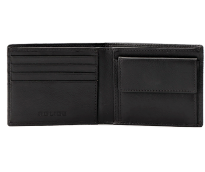 Portefeuille Homme Cuir Police - Noir - Neuf Avec étiquettes