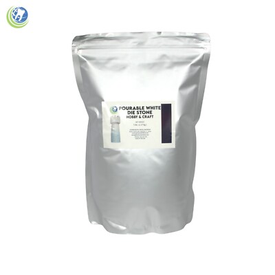 Pourable Flowstone White Die Hobby & Craft Plaster Stone 5 Lbs. Molding Sculpt