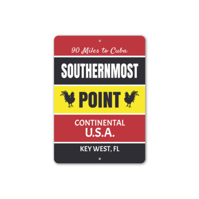 Key West Buoy Metal Sign