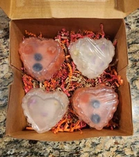 Handmade Soap Heart Shaped Gift Box Bath and Body Natural Essential Oils