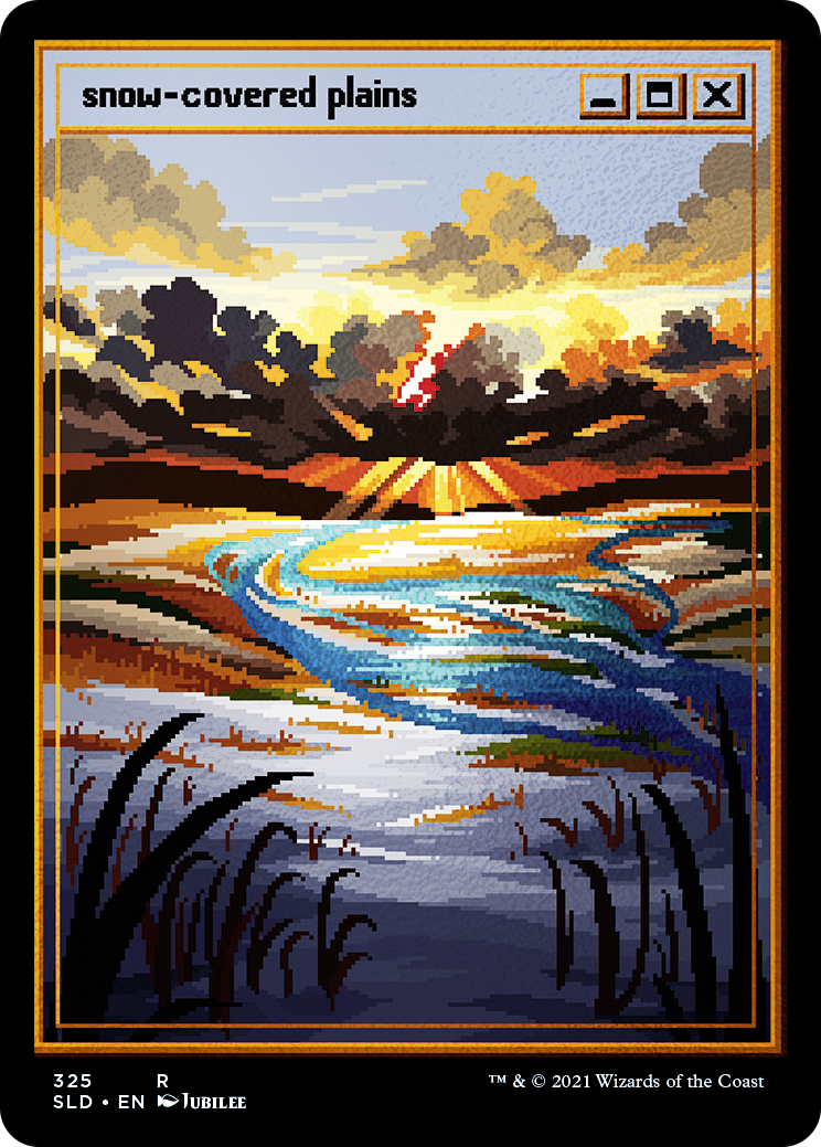Secret Lair　PixelLands.jpg　non foil Amazon.com: Magic: The Gathering Secret Lair: PixelLands_v02