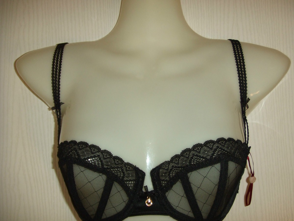 Soutien-gorge VALISERE Modèle Queen Of The Nature - Taille 90D, Couleur Noir, Neuf Sans étiquettes (jamais Porté)