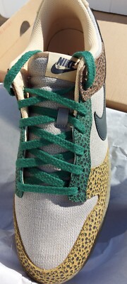 Nike Dunk Low Safari Golden Moss Cacao Wow Size 12.5 Men's 2022
