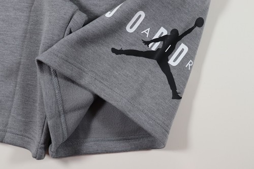 NIKE JORDAN JUMPMAN LOGO BRUSHED FLEECE SHORTS FB1664-091 - KIDS BOYS XL - 第 7/13 張圖片