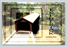 Frederick County Maryland Utica Covered Bridge Postcard