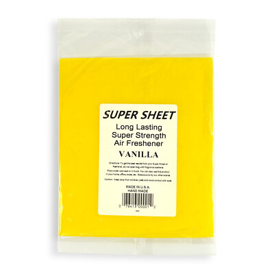 Jenray Super Sheet Large (8''x7'') Under Seat Car Air Freshener (Vanilla)