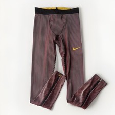 Nike Pro Elite Racing Tights Men Size Small Red Black Made in USA AO8491-000