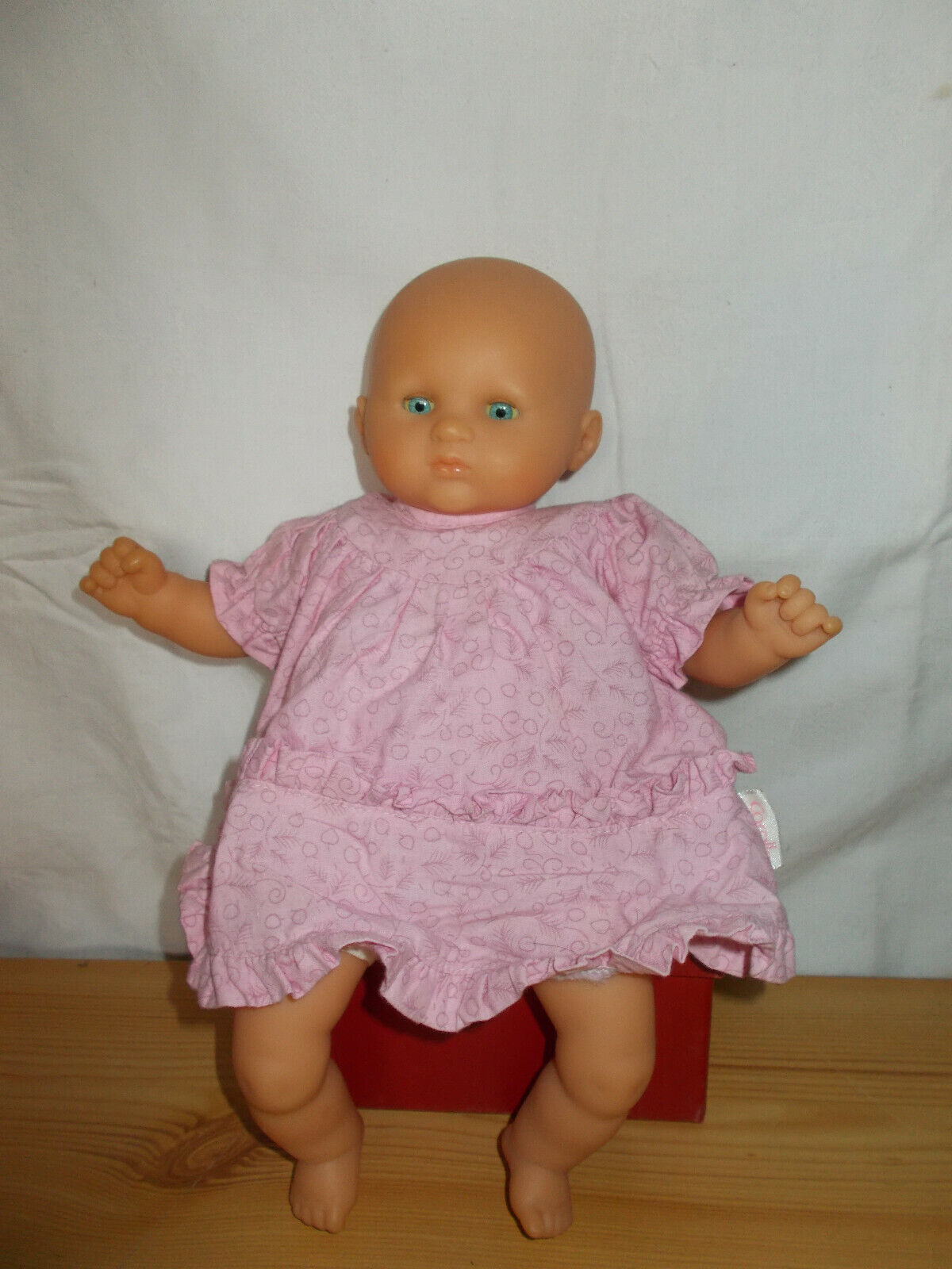 Vintage Poupée COROLLE garçon Bébé corps souple 2000 30cm cheveux