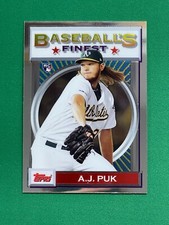 2020 Topps Finest Flashbacks AJ PUK RC #146 BASEBALL'S FINEST