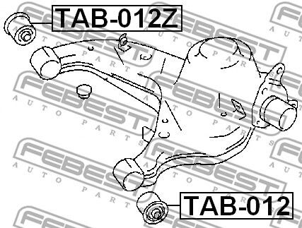 TAB-012 FEBEST Control Arm-/Trailing Arm Bush for TOYOTA