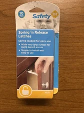 Safety 1st Spring Loaded Cabinet & Drawer Latches 10 Pack  NEW Sealed 