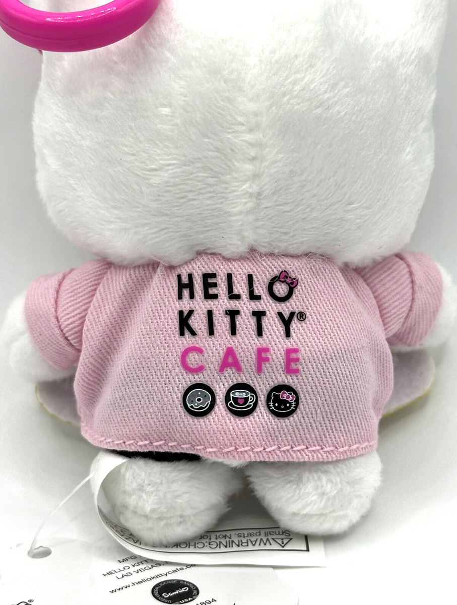 Hello Kitty Cafe Hello Kitty Chef Plush with Clip w/Las Vegas Sign