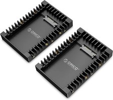 2Pack ORICO 2.5 SSD to 3.5 HDD Adapter Mounting Bracket for 7/9.5/12.5mm HDD/SSD