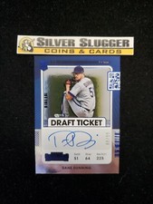 2021 Dane Dunning Panini Contenders Baseball Draft Ticket Auto /99 RC Rangers