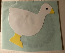 Vintage 1980’s Mrs. Grossman sticker 2” duck