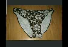 Gorgeous brown floral OCEAN CLUB bikini bottoms size 16