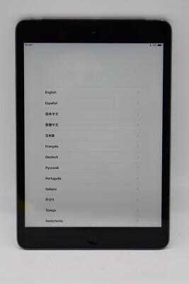 Apple iPad Mini 2 A1490 Wi-Fi + Cellular (AT&T Unlocked) 16GB SSD Space Gray