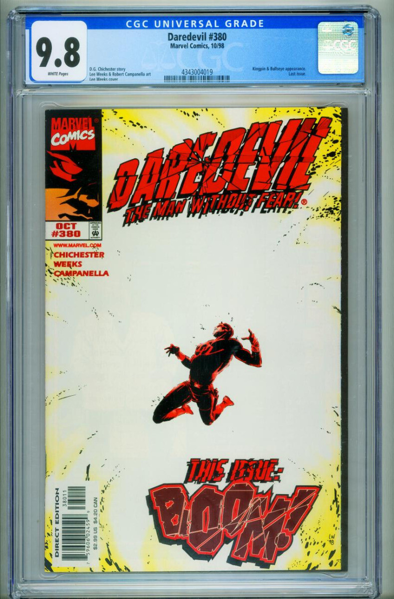Daredevil #380 1998 - Marvel -CGC 9.8 - Comic Book-4343004019 | eBay