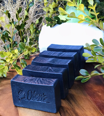 Plant-based Activated Charcoal Soap 5 Bars All-Natural with Shea Butter 