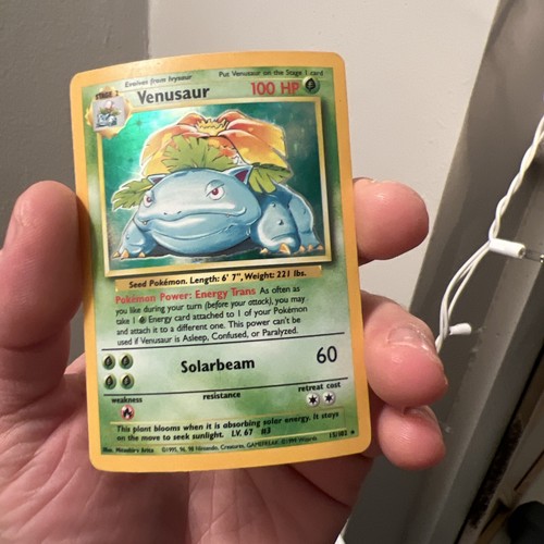 Pokémon TCG Ordinary Rod, venusaur, chansey,clefable base set - Picture 4 of 4