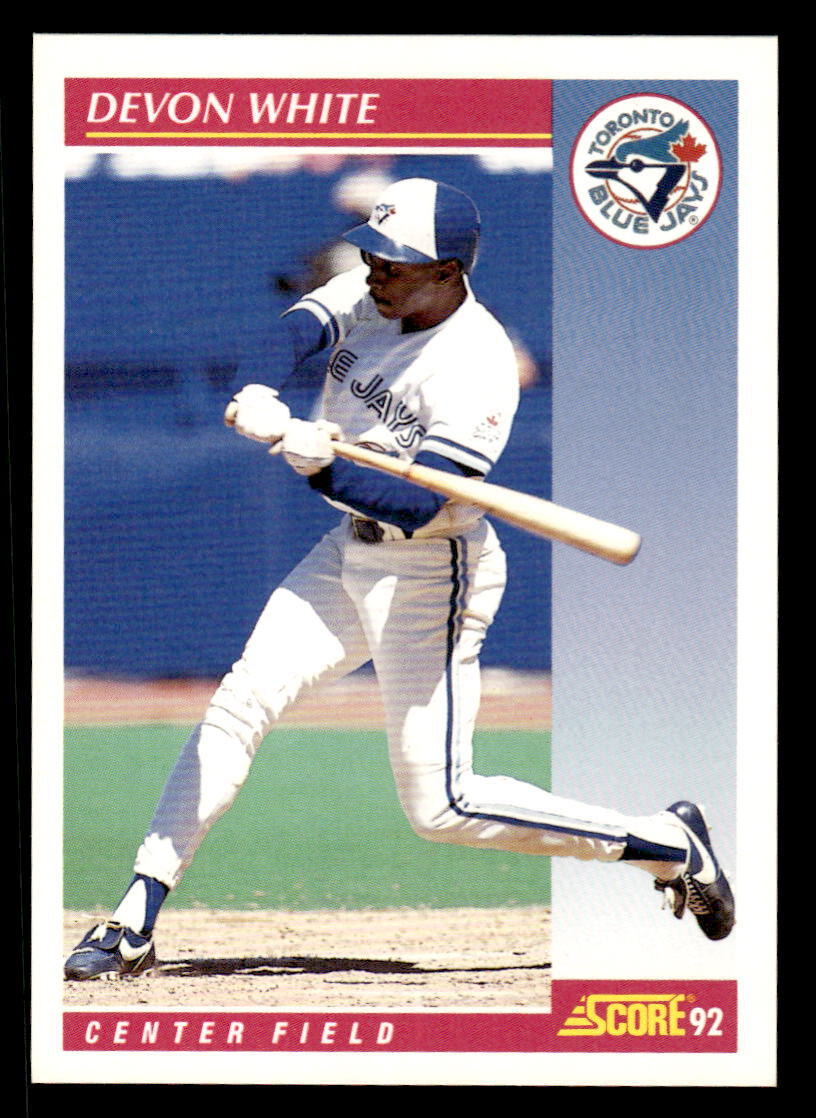Devon White 1992 Score #198   Toronto Blue Jays